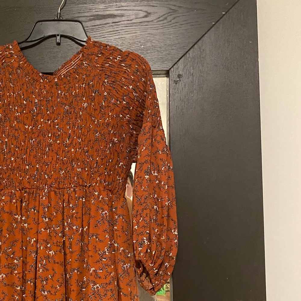Burnt orange dress